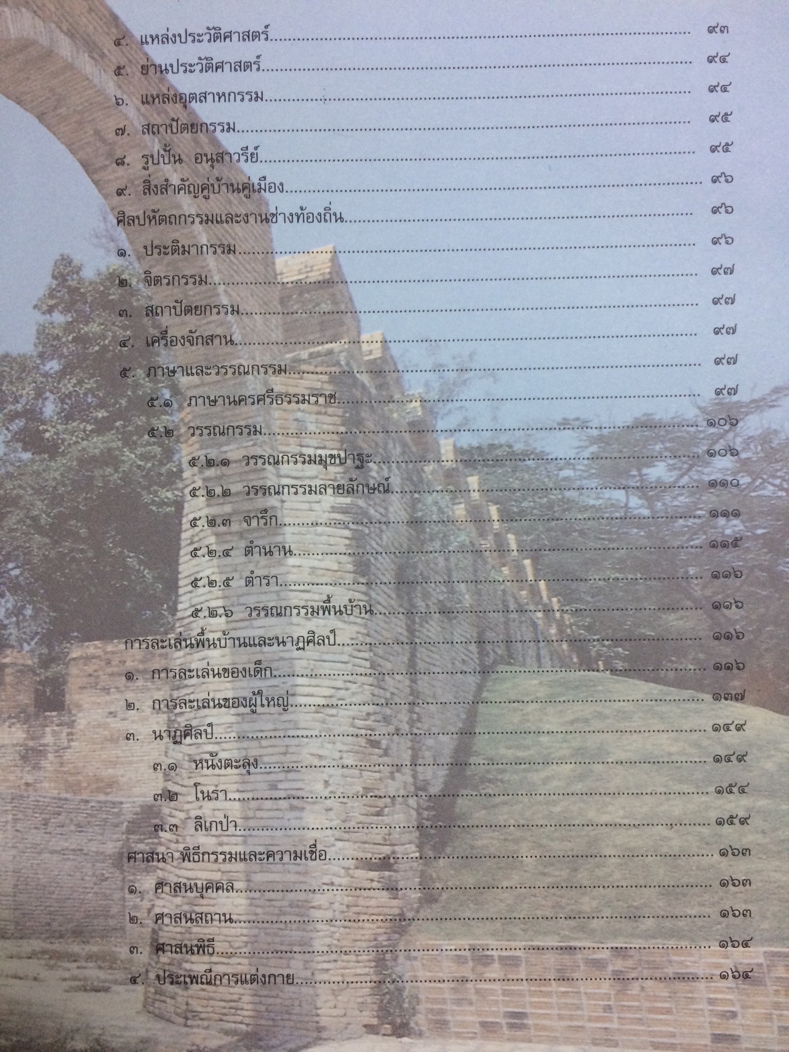 วัฒนธรรม พัฒนาการทางประวัติศาสตร์ เอกลักษณ์และภูมิปัญญา จังหวัดนครศรีธรรมราช