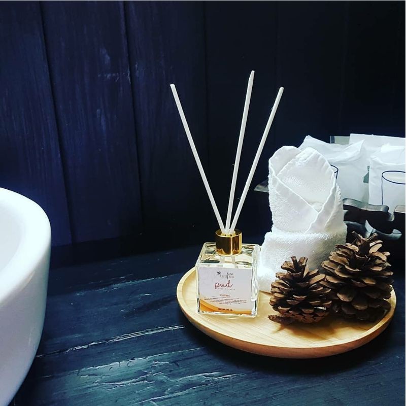 Baipai ก้านไม้หอมอโรมา กลิ่นดอกพุด 🧡 Room Perfume Diffuser ก้านไม้หอมกระจายกลิ่น น้ำหอมบ้าน ก้านไม้หอม น้ำหอมปรับอากาศ