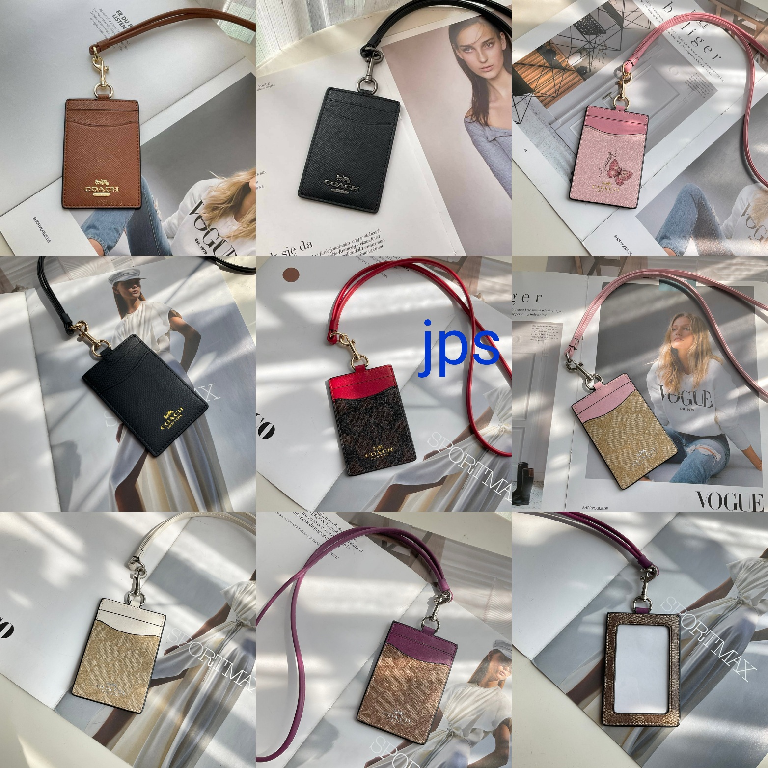 กระเป๋าใส่การ์ดบัตรพนักงานคล้องคอไฮโซเก๋ ๆ แบรนด์เนมโค้ชหนังแท้ COACH CARD HOLDER FACTORY OUTLET
