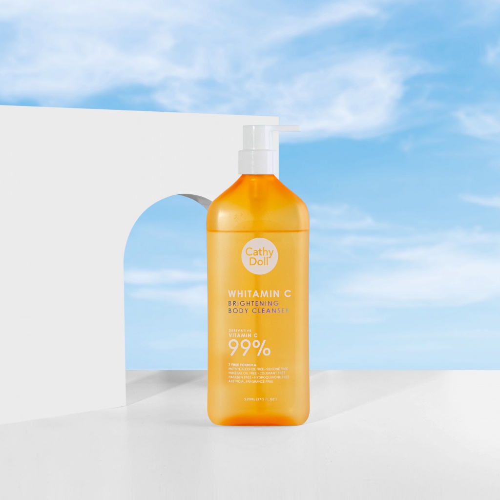 เจลอาบน้ำ วิตซี Cathy Doll Whitamin C Brightening Body Cleanser 520มล. Vit C เข้มข้น