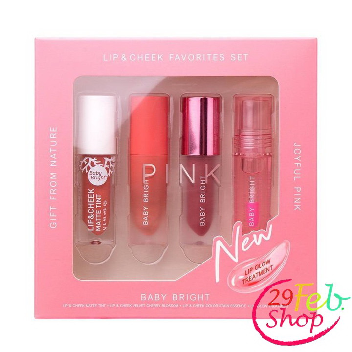Baby Bright Lip & Cheek Favorite Set ลิปแอนด์ชีคเฟเวอริทเซ็ท