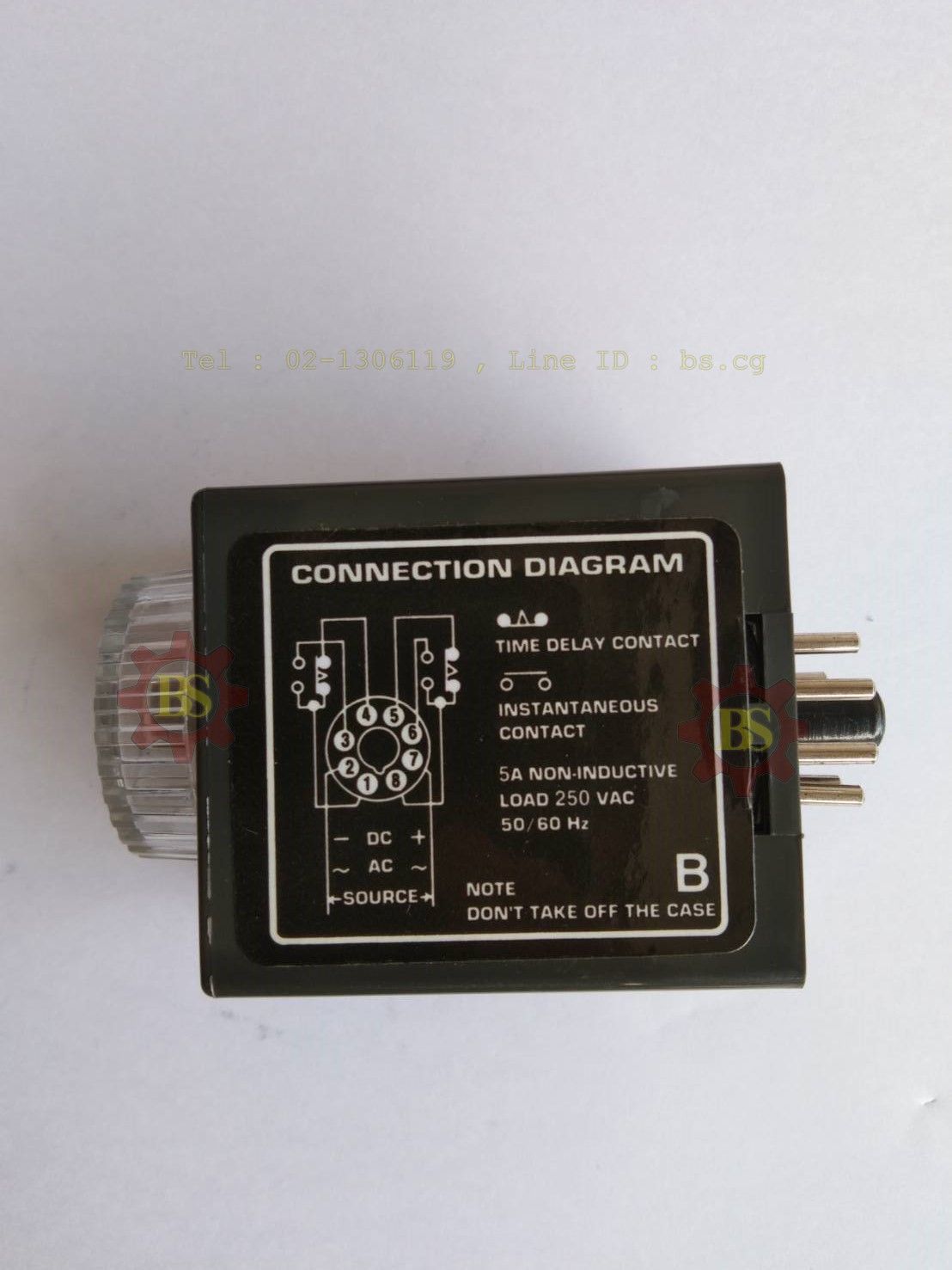 NITECH : Timer NH3A-B 220VAC 12S (รวมช็อคเก็ต)