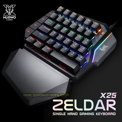 NUBWO X25 NUWBO ZELDAR KEYBOARD GAMING RGB LIGHTING X25 KB-KM-NW-X25BK