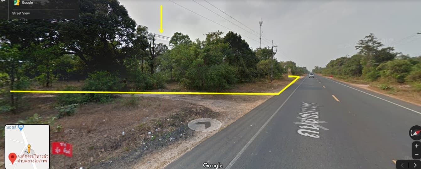 ด่วนขายที่ดินราคาถูกที่สุดติดถนนใหญ่ชยางกูร ติด อบต.ยางโยภาพห่างจากที่ว่าการอำเภอม่วงสามสิบ 9.3 กม.