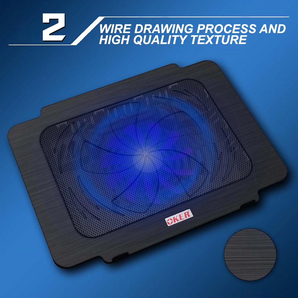 HVC-317 OKER Big FAN NOTEBOOK มีไฟ FA-OK-NB-VC317