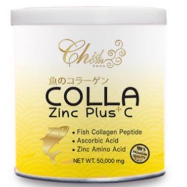 Chid chom Colla Zinc Plus C คอลล่า ซิ๊งค์พลัสซี คอลลาเจน 50,000 มิลลิกรัม ..