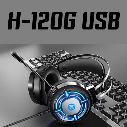 HP H120G HP หูฟัง Gaming HEADPHONE + MIC USB HP-HM-HP-H120G