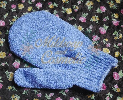 ถุงมือขัดตัวอาบน้ำแบบ Baby Gloves 1 ข้าง สีม่วง