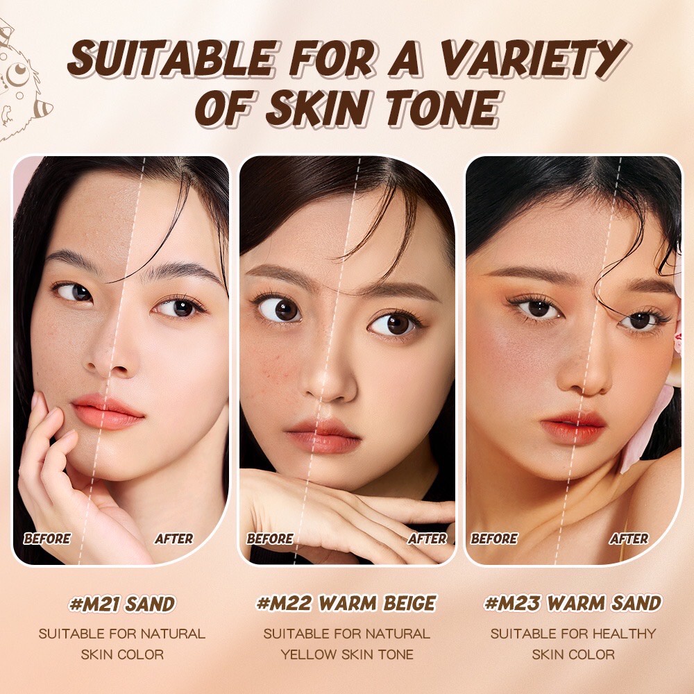 Banxeer Milk Mist Soft Light Monster Liquid Foundation BM17 30กรัม รองพื้น หลอด