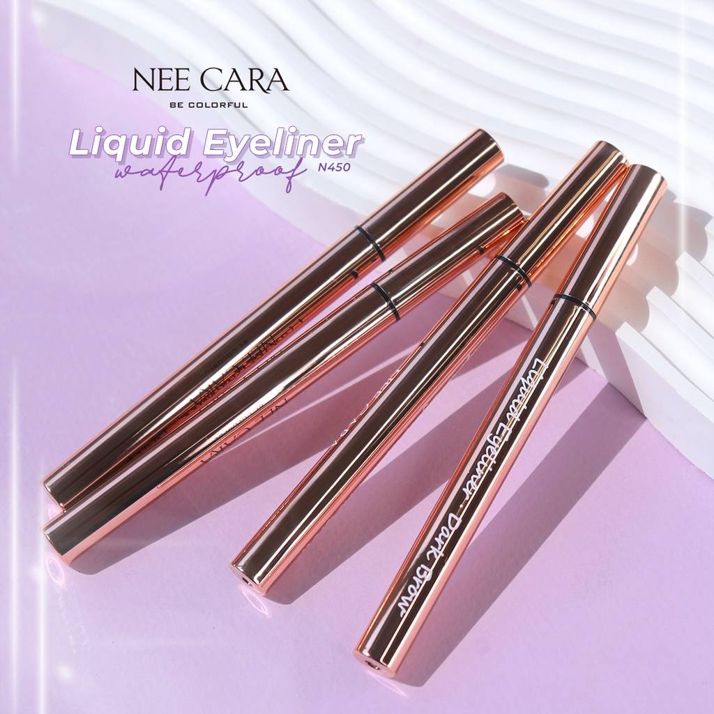 NEE CARA LIQUID EYELINER N450 นี คาร่า อายไลเนอร์ หัวพู่กัน กรีดง่าย ติดทน กันน้ำ