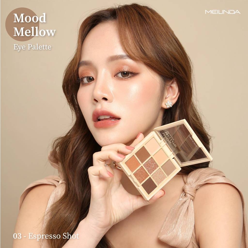MEILINDA เมลินดา พาเลท อายแชโดว์แต่งตา 9 สี Mood Mellow Eye Palette MC3110