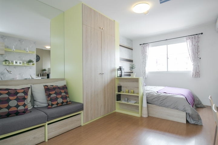 ขายพร้อมผู้เช่า ลุมพินี ทาวน์ชิป รังสิต-คลอง1 อ.ธัญบุรี จ.ปทุมธานี ห้อง 21.5 ตร.ม