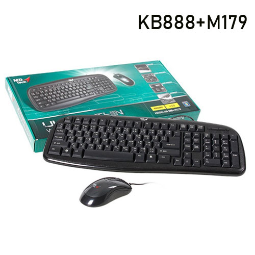 KB888+M179 MDTECH KEYBOARD+MOUSE USB KB-KM-MD-8179U