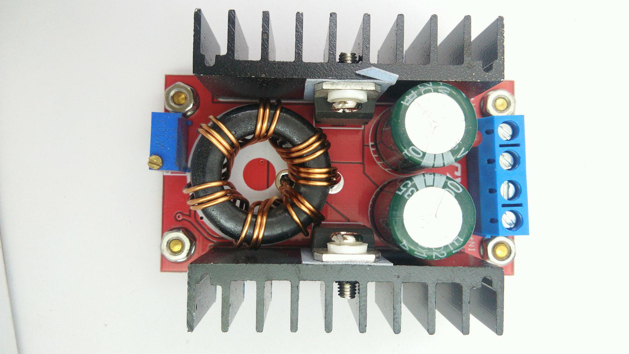step up,เพิ่มไฟ,โวลท์ DC-DC in10-32V out12-35V 150W โมดูลปรับเพิ่มV (ใช้ในรถกับโน้ตบุ๊คมือถือได้)