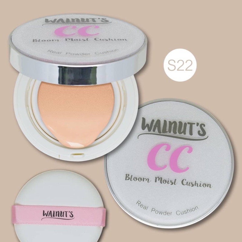 WALNUT’S CC Bloom Perfect Cushion Real Powder Cushion 18ml คูชั่น วอลนัท