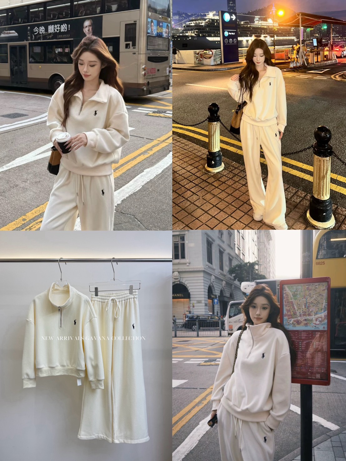 Set 2 pcs เสื้อแขนยาวคอปีน+กางเกงขายาว ✔ เสื้อแขนยาวคอปีนปักสายช่วงอก ✔ กางเกงขายาวทรงขากระบอก เอวยางยืด มีกระเป๋าล้วงข้าง ✔️ ใส่เป็น Airport look ได้เลยค่าาา ✈️