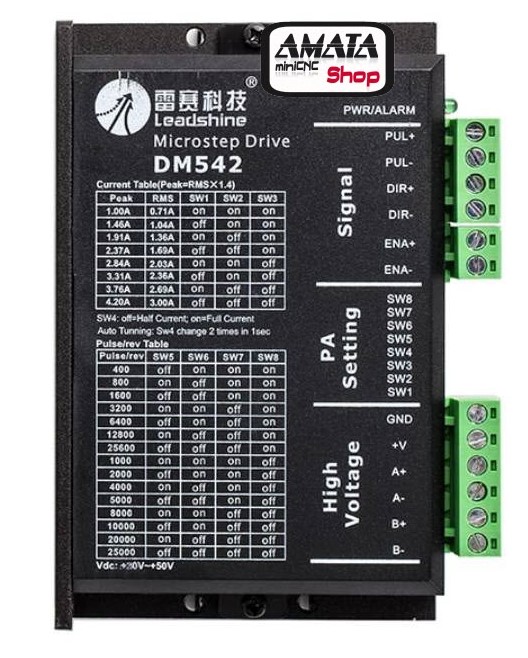 DM542 (Leadshine Genius) Stepper Driver (Nema17/Nema23)