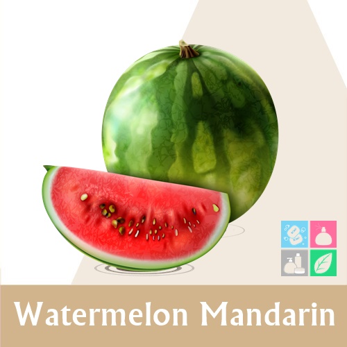 Watermelon Mandarin น้ำมันหอม แตงโมแมนดาริน ozonic aquatic fruity แตงโมฉ่ำและมัสค์นุ่ม ๆ ห่อหุ้มด้วยกลิ่นมาร์ชแมลโลว์ ละลายในน้ำมัน - ไม่เร่งเทรซ COA