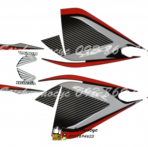 Sticker 3M Honda CBR ปี2014 รุ่น10 ติดรถสี ดำ สติ๊กเกอร์แท้ 3เอ็ม ติดรถมอเตอร์ไซค์ ฮอนด้า ซีบีอาร์