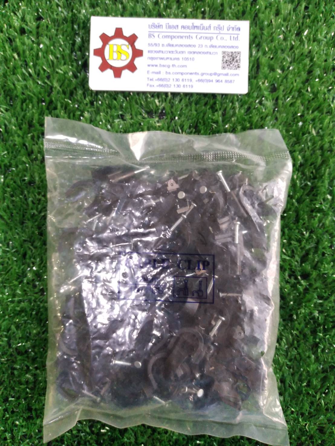 SHINOHAWA : กิ๊ฟตีสายกลม สีดำ 12mm. (100 pcs/pack)