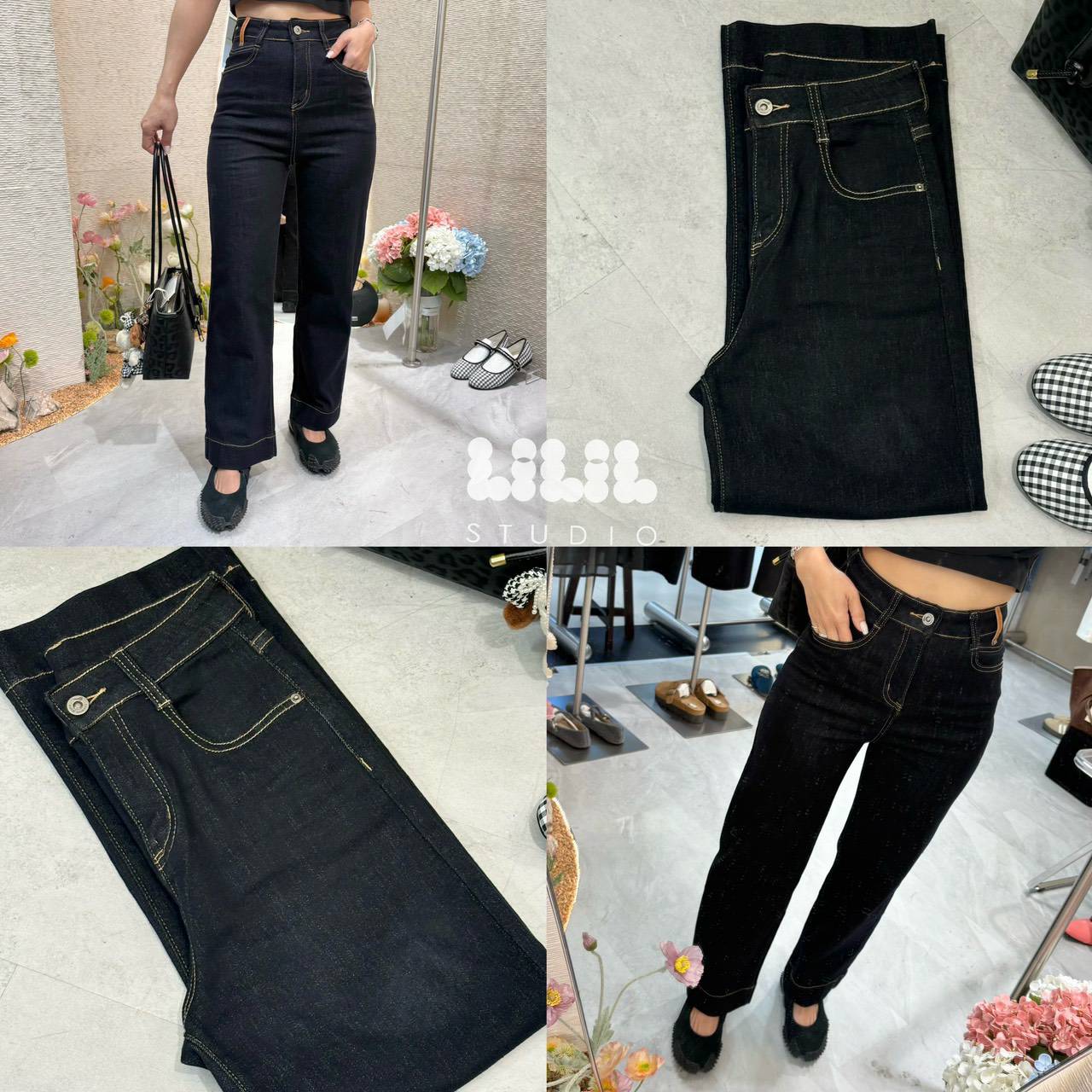High Waist Flexi Jeans▪️ เกงยีนส์ ขา 9ส่วน อินสุด ทรงเป๊ะแม่ค้าคอนเฟริ์ม เกงทรงนี้พลางดีสุด ห้ามพลาดค่ะ
