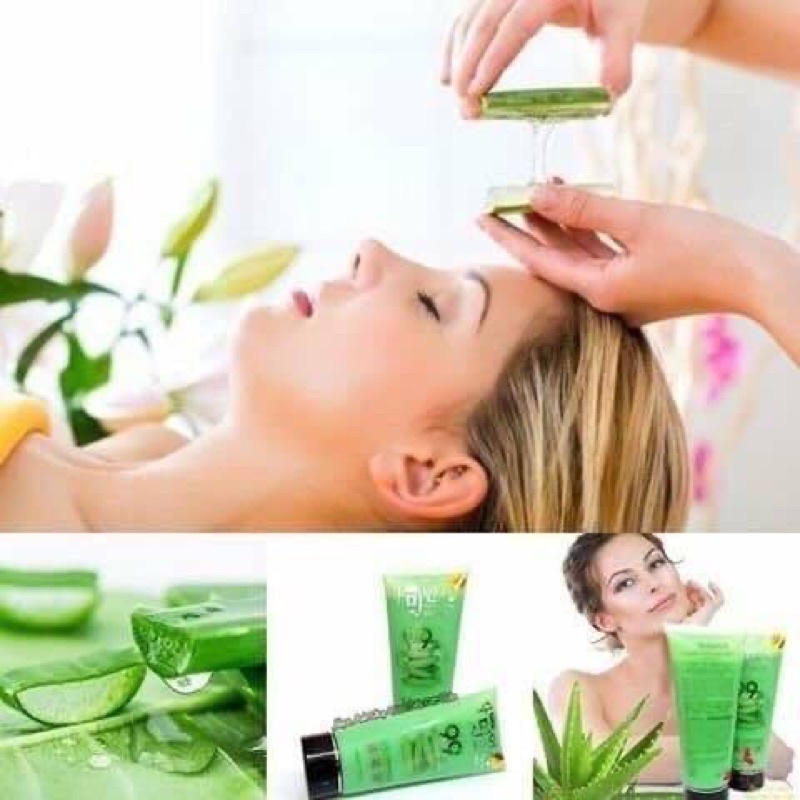 Aloe Vera + L-Glutathione Mask 220ml มาส์คหน้าว่านหางผสมกลูต้า