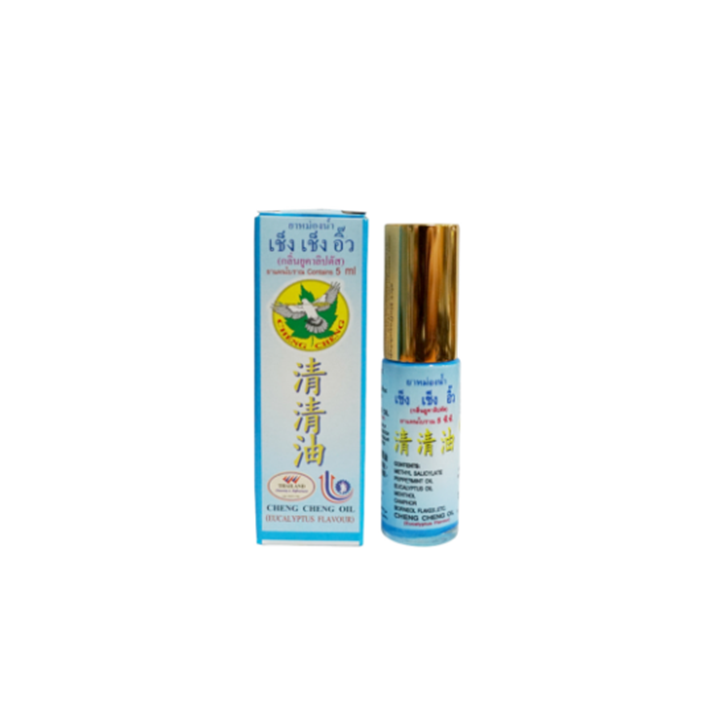 Cheng Cheng Oil Eucalyptus Flavor 5ml x 6 ชิ้น ยาหม่องน้ำ เช็ง เช็ง อิ๊ว กลิ่นยูคาลิปตัส