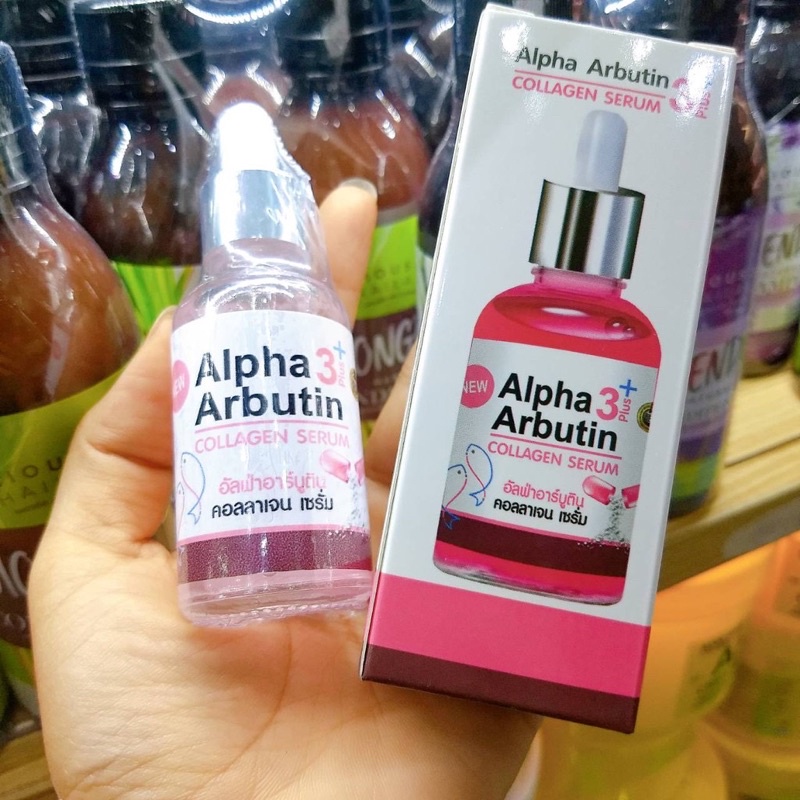 Alpha 3 Arbutin Plus Collagen Serum 40ml เชรั่มอัลฟ่าอาบูติน คอลลาเจน สูตรเข้มข้น