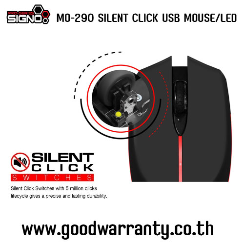 SIGNO MO290 SIGNO 1000dpi OP/USB /SILENT CLICK/ LED MO-SI-OU-290XX