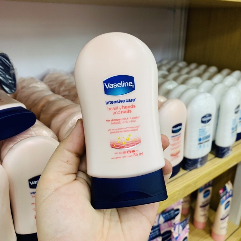 Vaseline Hands and Nails Hand Cream 85 ml มีให้เลือก 2 สูตร Intensive Care กับ Expert Care ครีมบำรุงมือและเล็บ วาสลัน