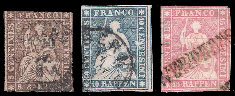 1854/62 Switerland (CV $350)