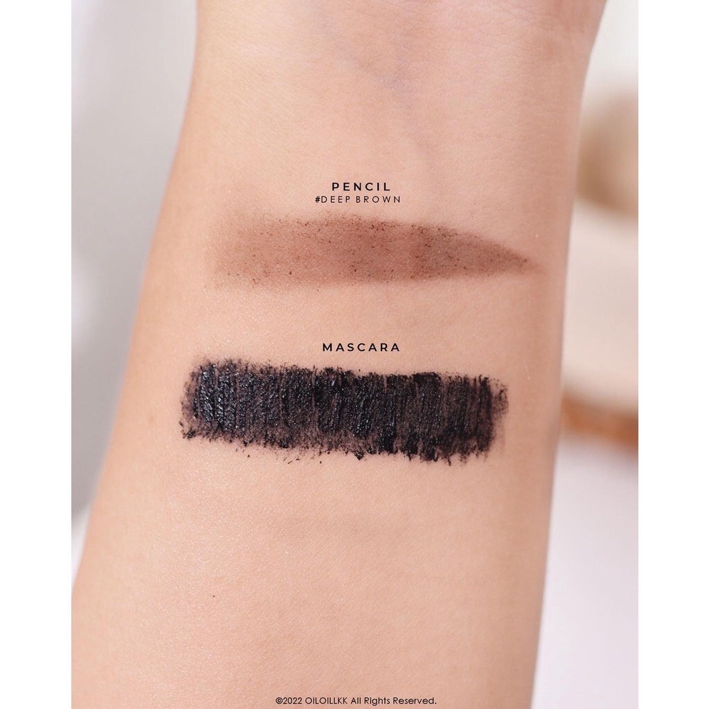 Merrez'ca Perfect Eyebrow Pencil & Mascara 2IN1 เขียนคิ้ว + มาคาร่า คิ้วสวยเป๊ะ ขนตางอนเด้ง