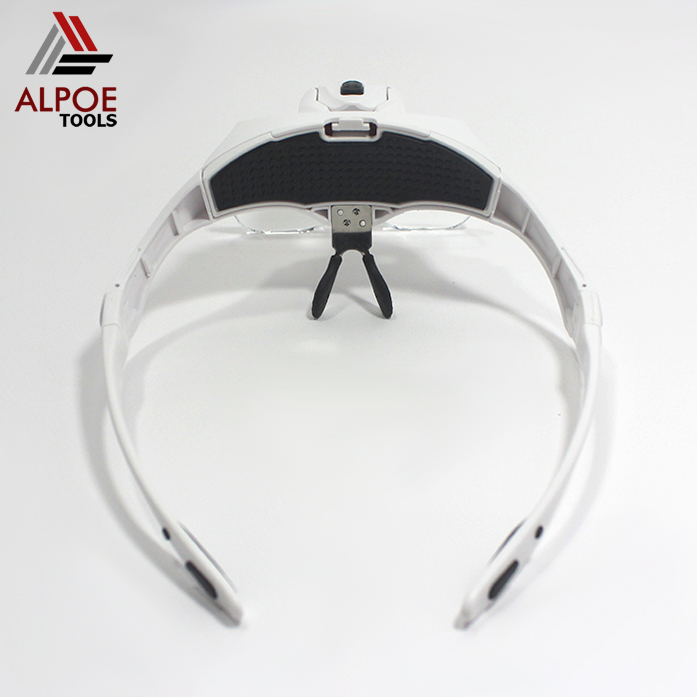 แว่นขยายแบบแว่นตา มีไฟ เปลี่ยนเลนท์ได้ รุ่น No.9892B2