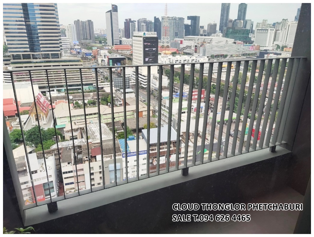 SALE CLOUD THONGLOR PHETCHABURI Cloud ทองหล่อ-เพชรบุรี 2 bed 53.68 ตร.ม. Built-in furniture ชั้น 17