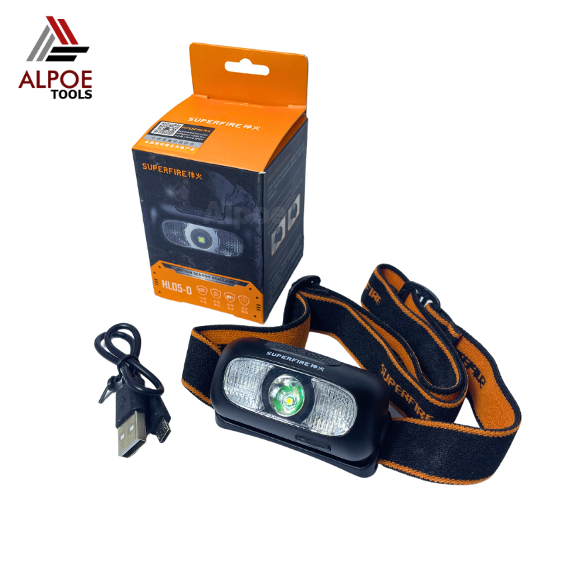 ไฟคาดหัว SuperFire แบบชาร์จ รุ่น HL05-D