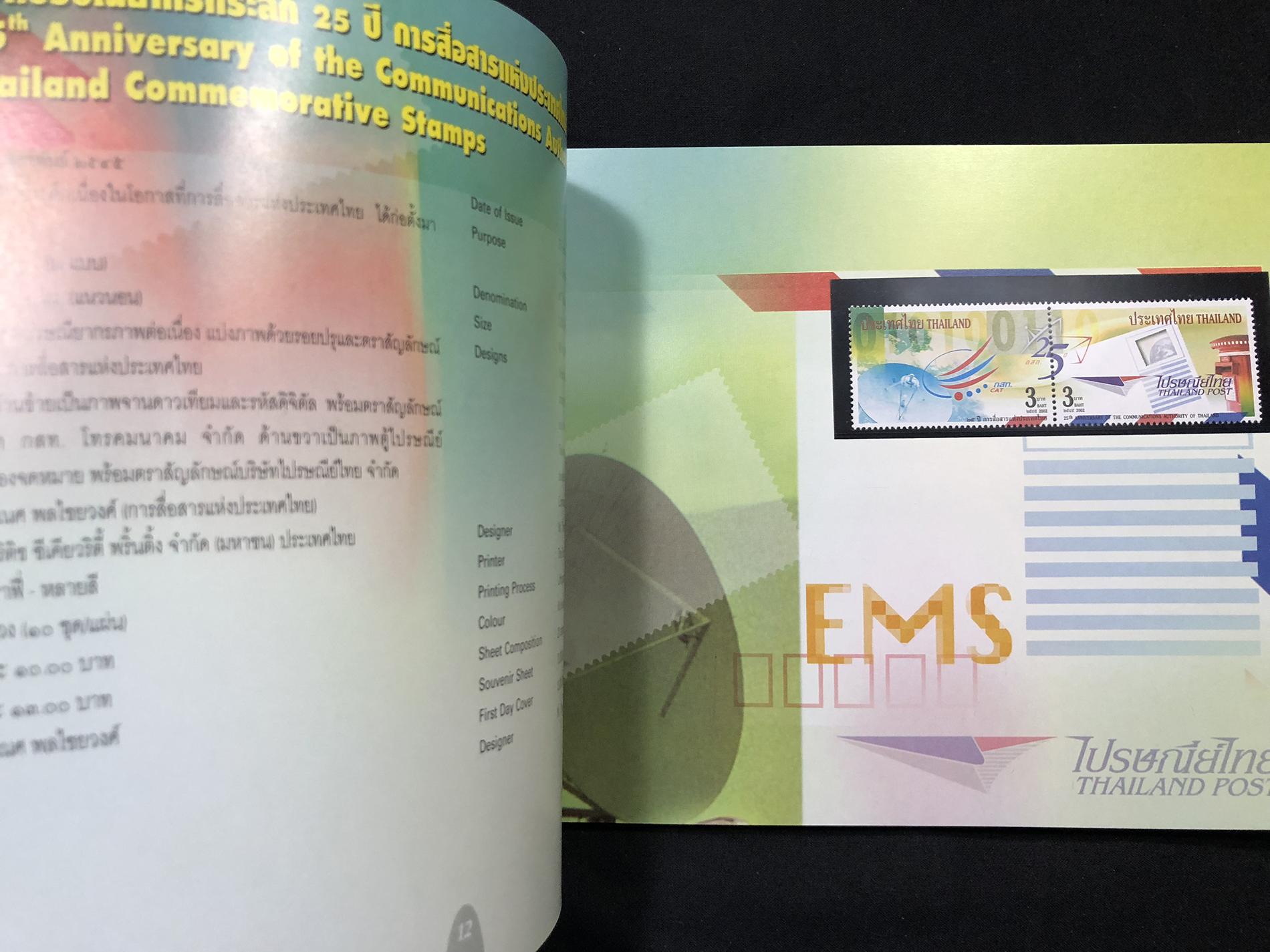 สมุดตราไปรษณียากรไทยประจำปี 2545