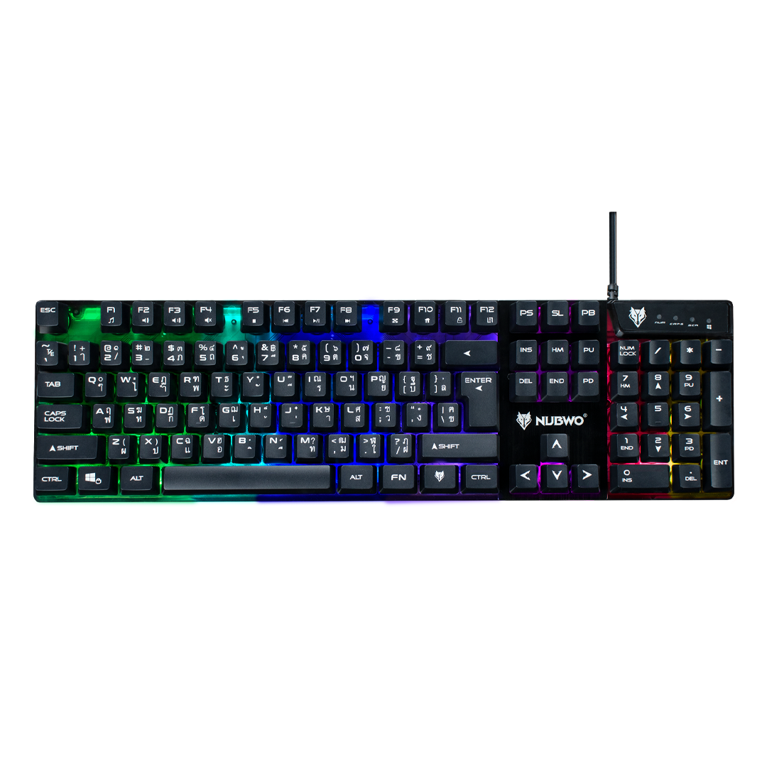 NUBWO NK-18 NUWBO Savage Rubber Dome switch Gaming Keyboard NK18 KB-UB-NW-NK18B