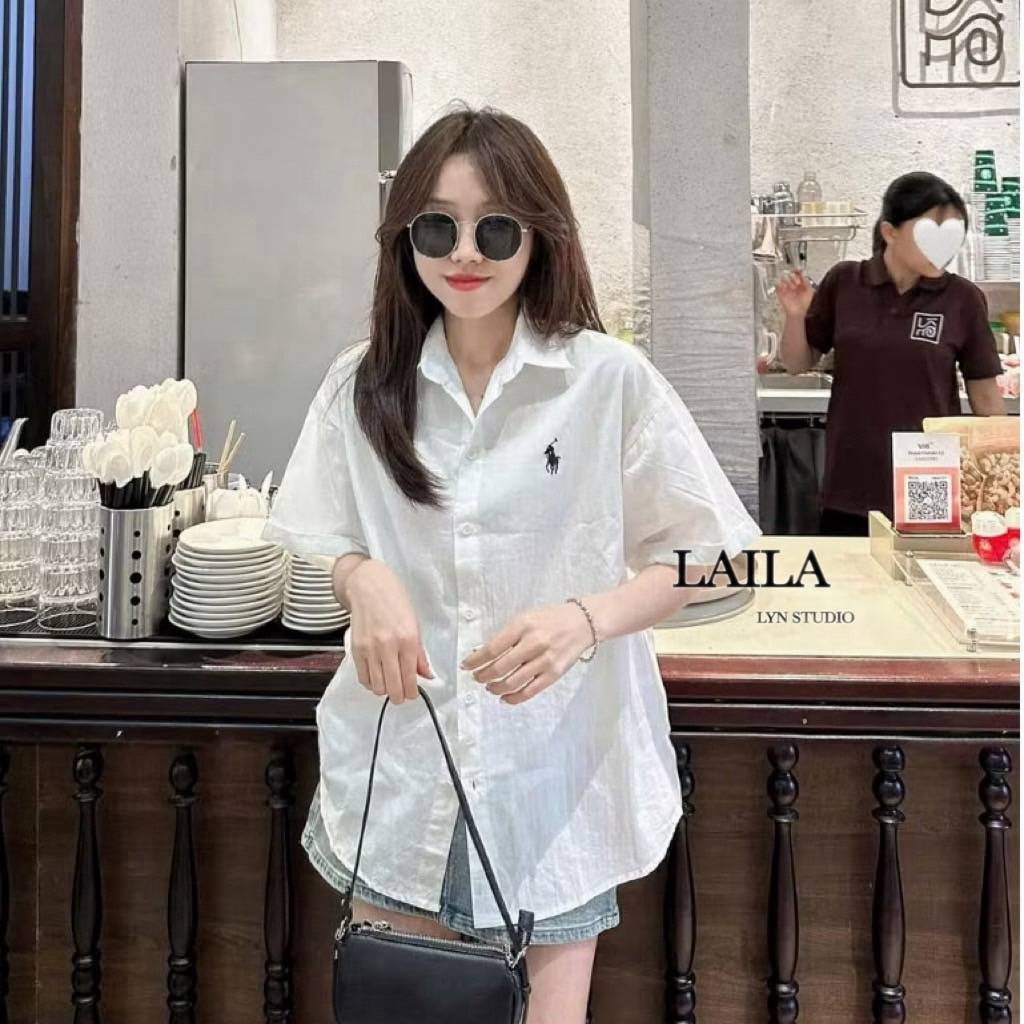 SETเสื้อ+กางเกง งานเชิ้ตแขนสั้นแต่งพับแขนงานทรงคอปก ทรงโอเวอร์ไซด์ งานผ้าคอตตอลเวียดนาม💯 แต่งปักน้องม้าโปโลที่อก ผ้าสวยมากค่าาา มาพร้อมงานกระโปรงยีนส์ทรงสั้น ทรงสวย ผ้าเป๊ะ ลุคนี้เรียบง่าย แต่แอบผู้ดีเบาๆ ลงตัวสุดๆ #byLaila #เสื้อเชิ้ตแขนสั้น #ชุด