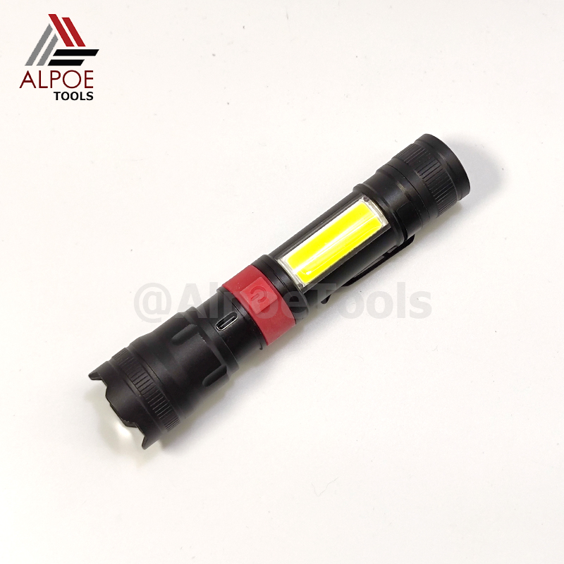 ไฟฉายแรงสูง หลอด T12 พร้อมอุปรกรณ์ชาร์จ มีไฟข้าง รุ่น MAX-826