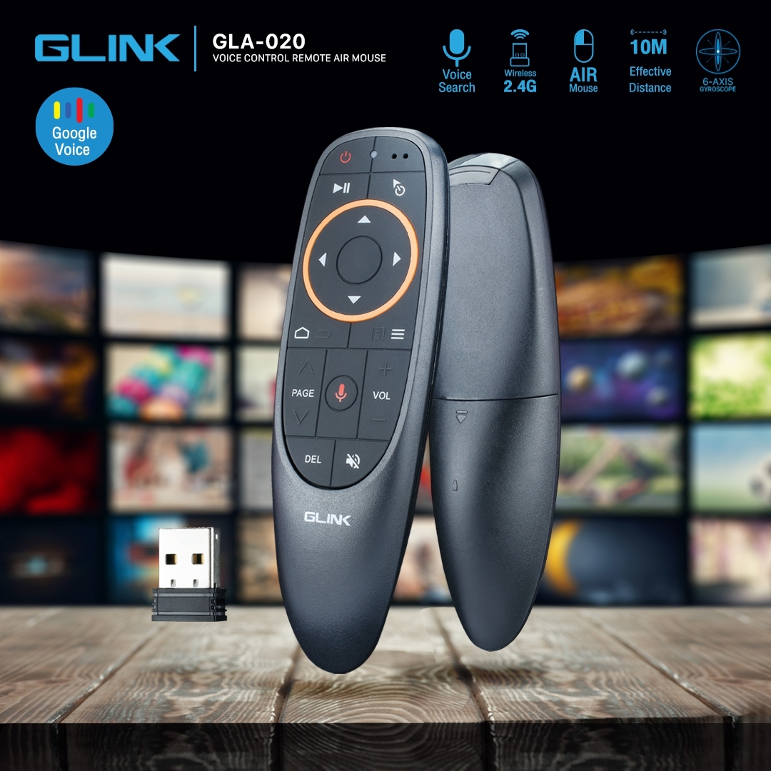 GLINK GLA-020 GLINK VOICE CONTROL REMOTE AIR MOUSE SKU-02305