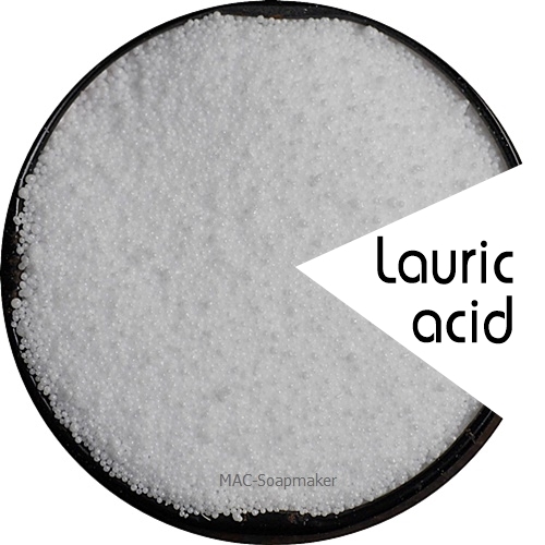 Fatty acid : Lauric acid 98 % กรดลอลิก 98 % เม็ดกลมเล็กๆ