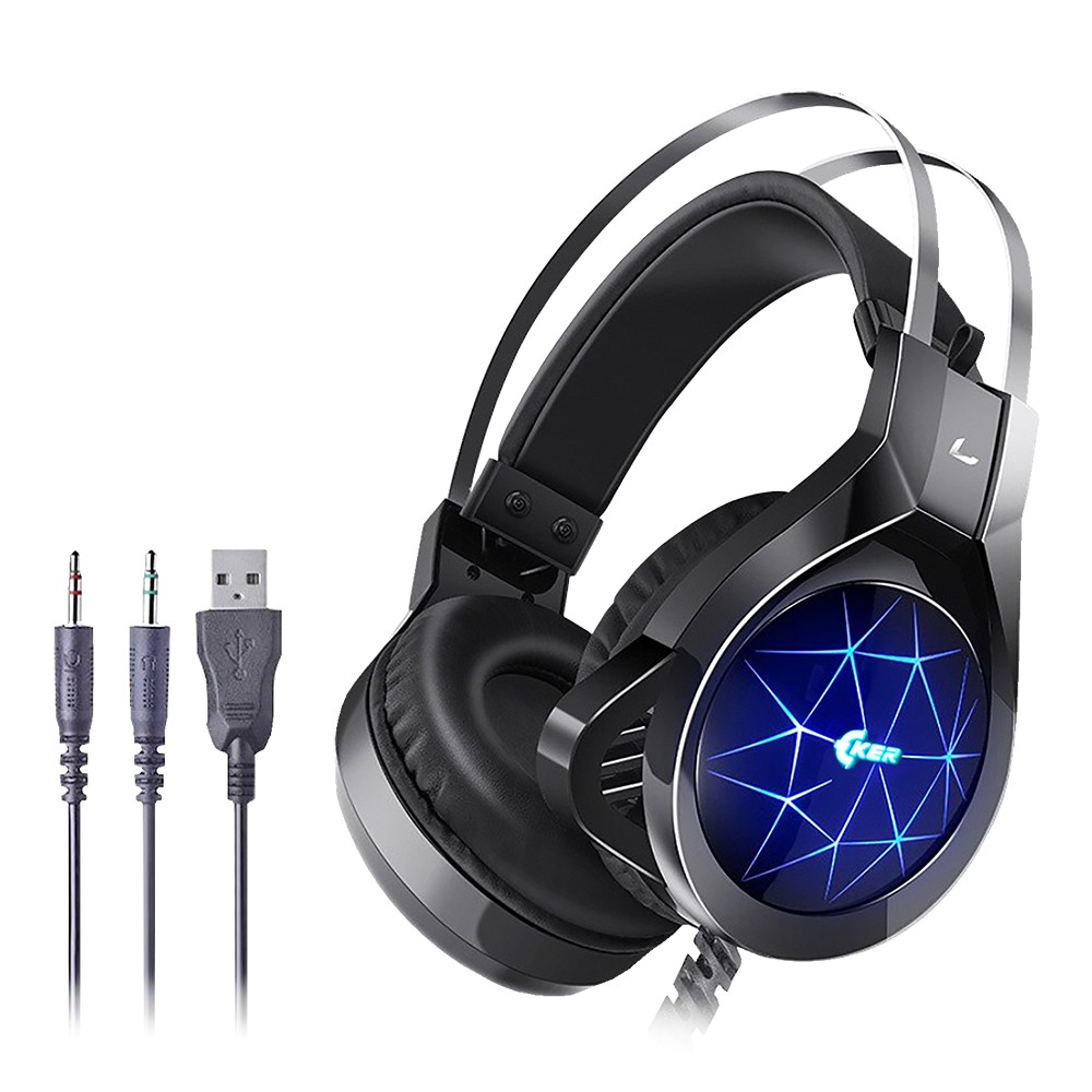 OKER X96 7 COLOR LED HI-FI STEREO HEADSET+MIC GAMING USB+3.5 SKU-02933