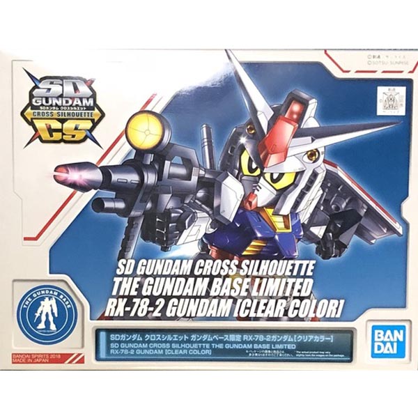 SD Gundam Cross Silhouette Gundam Base Tokyo Exclusive RX-78-2 Gundam [Clear Color] Bandai