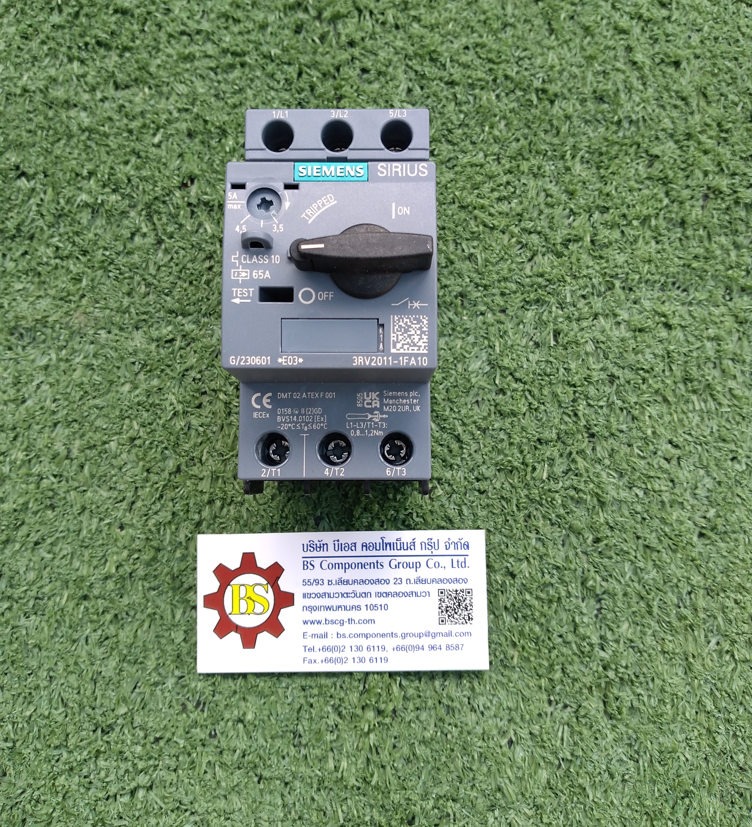 SIEMENS : 3RV2011-1FA10 Circuit breaker size S00 for motor protection CLASS10, 3.5...5A