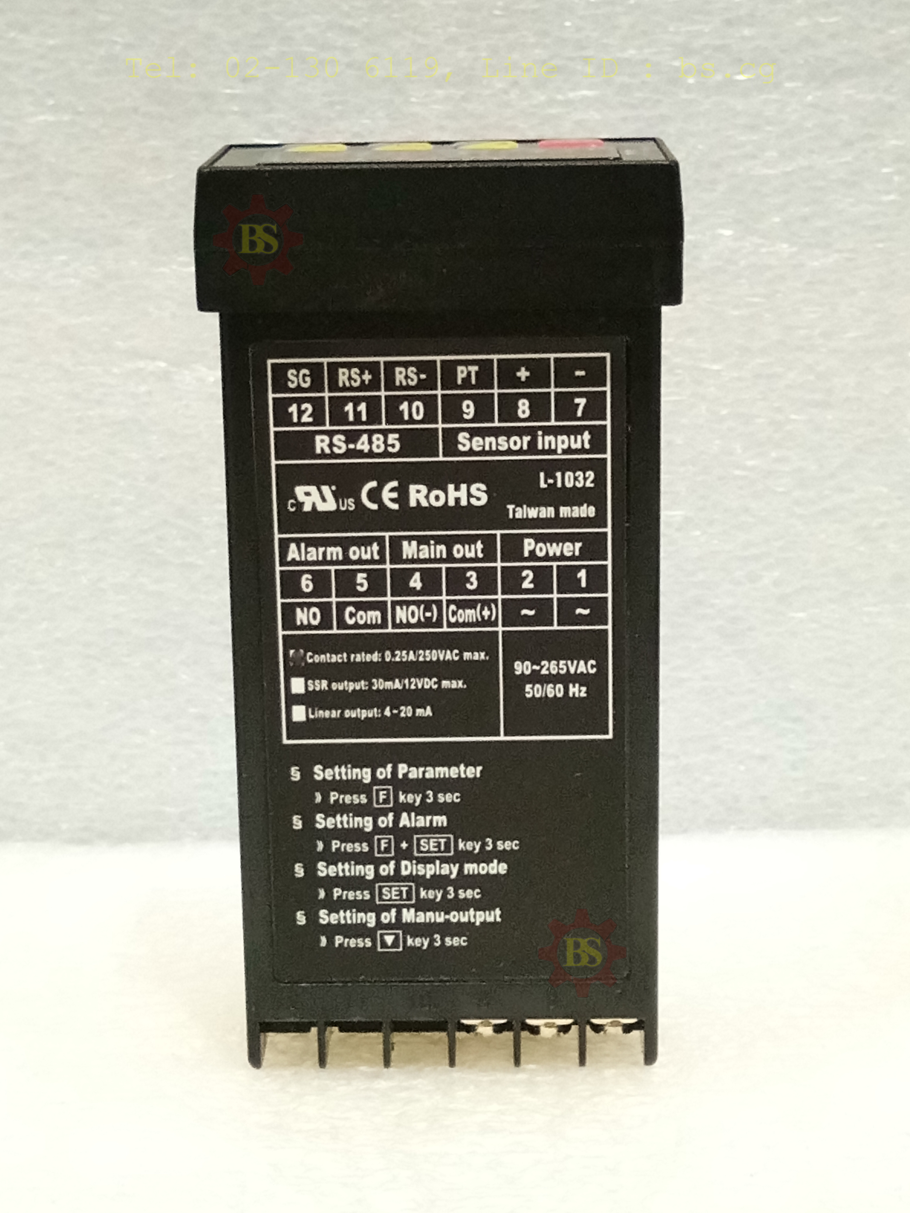 FOTEK : Temperature Controller O/P:Relay 0.25A/250VAC NT-10R