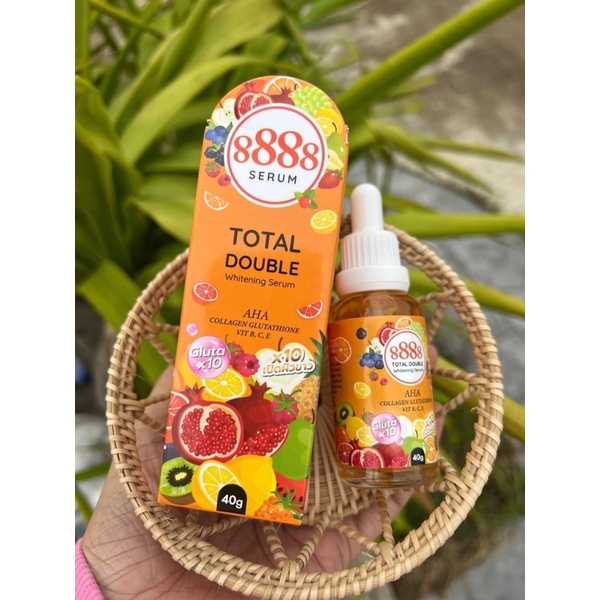 8888 Total Double Whitening Serum 40 กรัม เซรั่มกู้ผิวเสีย