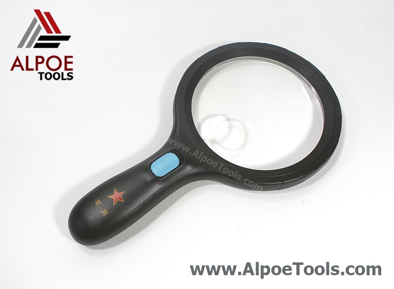 แว่นขยาย ไซส์ใหญ่ ไฟรอบ 10 LED รุ่น No.6906A