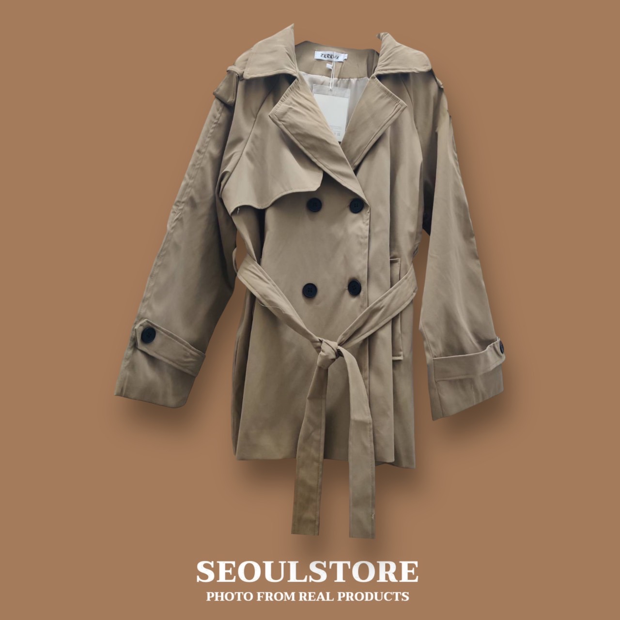 เสื้อโค้ทยาวกันหนาว สวย สไตล์เกาหลี เนื้อผ้าดีมาก รับประกันคุณภาพค่ะ