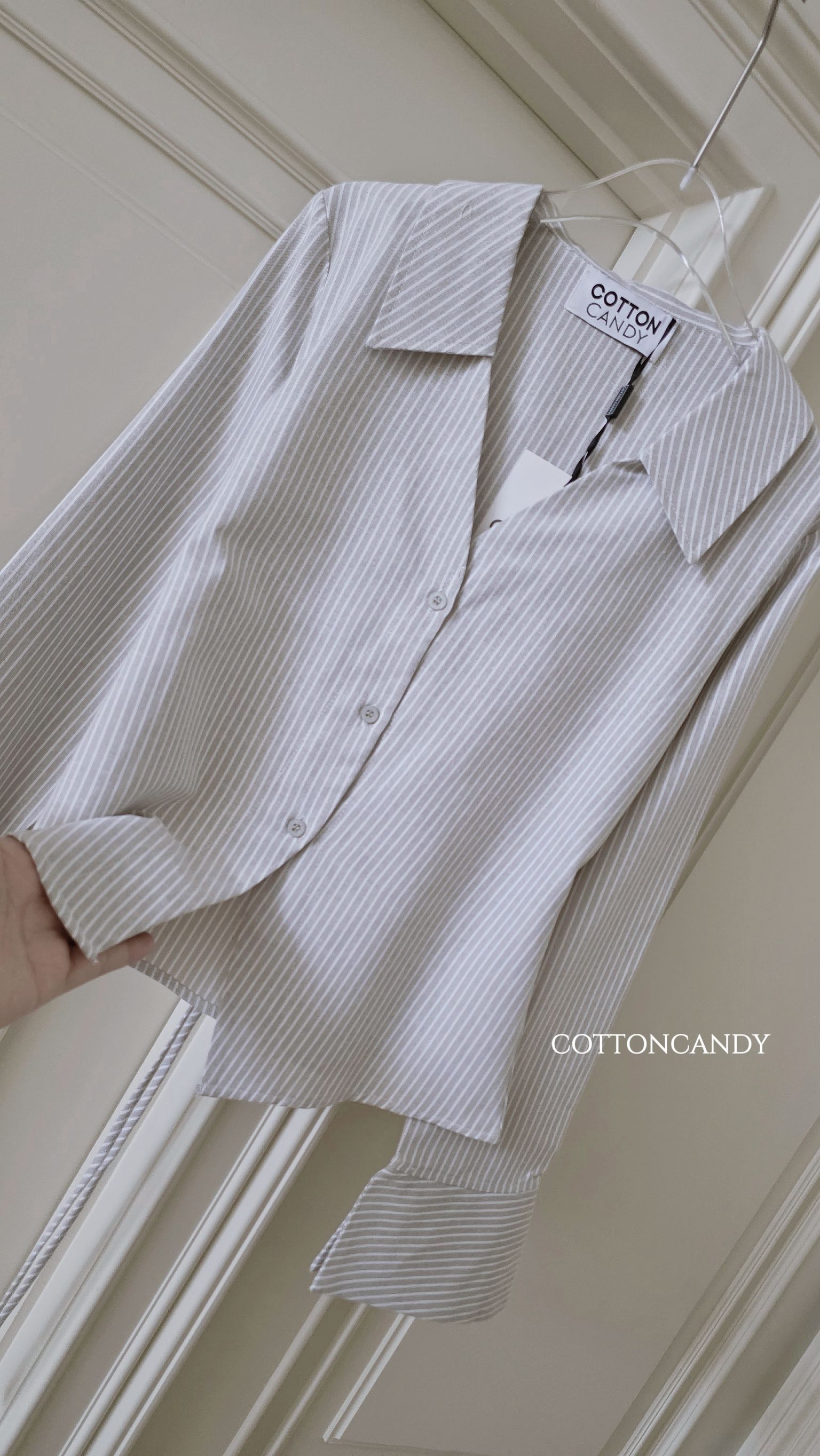 Tag#cottoncandy เสื้อเชิ๊ตดีเทลล่าสุด รุ่นนี้ผ้าคอตตอนเนื้อนำเข้าเนื้อดีมากๆ