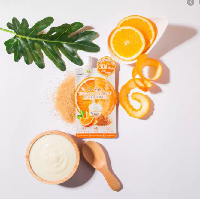 (กล่อง 6 ซอง) Nami I'm Fresh Series เจลวิตามินซีส้ม + สครับมะขาม + เจลอโลเลม่อน + สครับน้ำตาลวิตซี